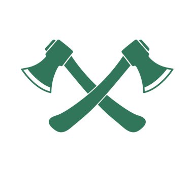 Balta simgesi. Balta simgesi. Düz vektör illustratio