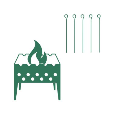 Mangal simgesi. Vektör illustratio