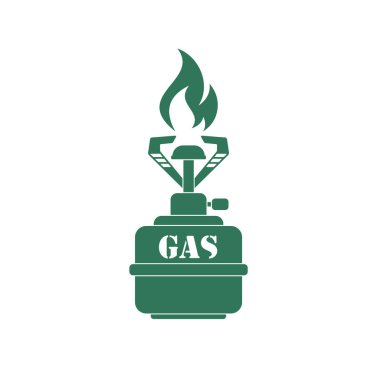 Kamp dışkı simgesi. Vektör illustratio