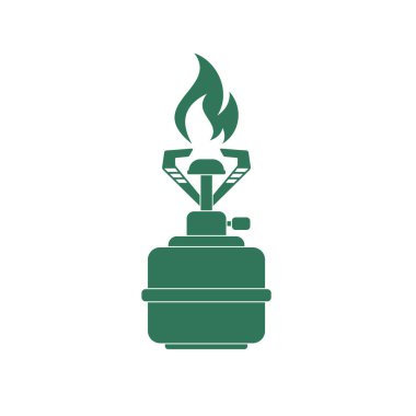 Kamp simge vektör soba. Vektör çizim