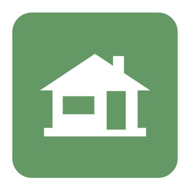 Ev simgesini, ev siluet. Vvector illüstrasyon