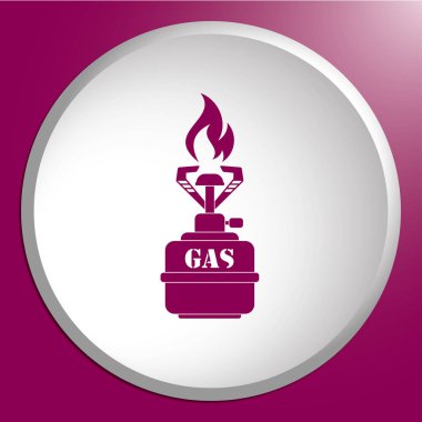 Kamp simge vektör soba. Vektör çizim