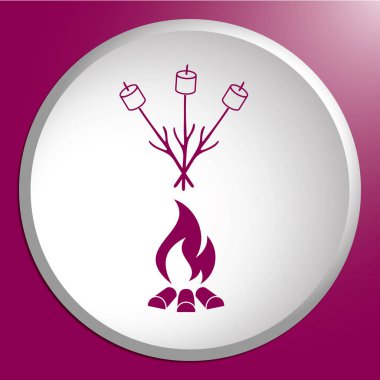 Zephyr şiş simgesini. Vektör illustratio