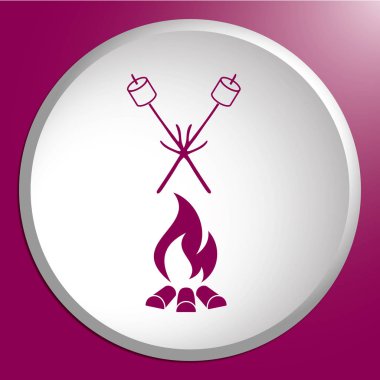 Zephyr şiş simgesini. Vektör illustratio