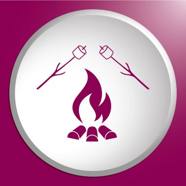 Zephyr şiş simgesini. Vektör illustratio