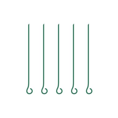 Şiş simgesini. Vektör illustratio