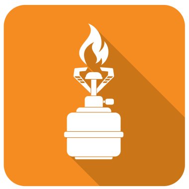 Kamp simge vektör soba. Vektör çizim