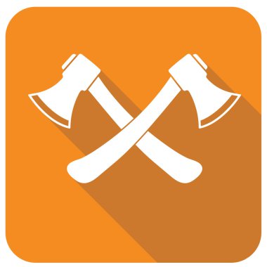 Balta simgesi. Balta simgesi. Düz vektör illustratio