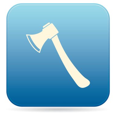 Balta simgesi. Balta simgesi. Düz vektör illustratio