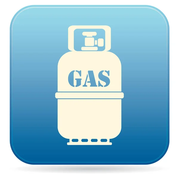 Camping Gas Bottle Icon Flat Icon Isolated Vector Illustratio — Stock Vector