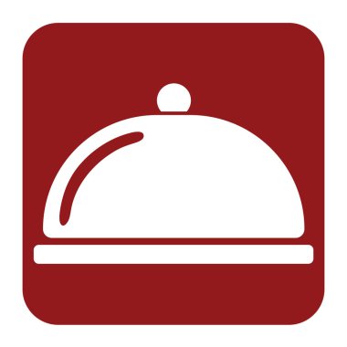 Cloche simgesi basit düz stil vektör çizim