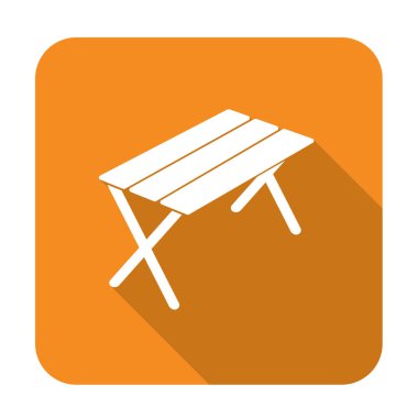 Kamp tablo simgesi. Vektör illustratio