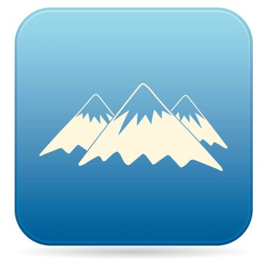 Dağ simgesi. Vektör konsept illüstrasyon desig için