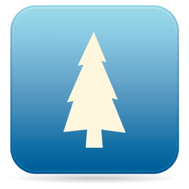  Köknar ağaçları orman düz simgesi 