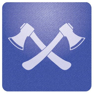 Balta simgesi. Balta simgesi. Düz vektör illustratio