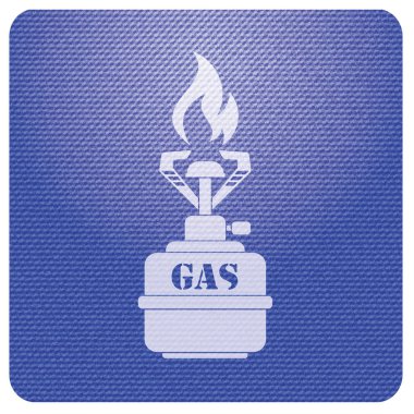 Kamp simge vektör soba. Vektör çizim