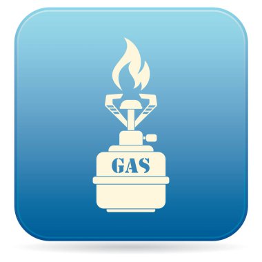 Kamp simge vektör soba. Vektör çizim