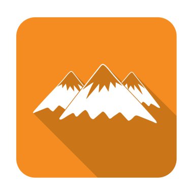 Dağ simgesi. Vektör konsept illüstrasyon desig için