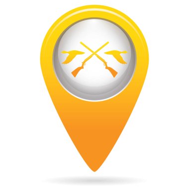 Avcılık Kulübü logo simge. Vektör illustratio