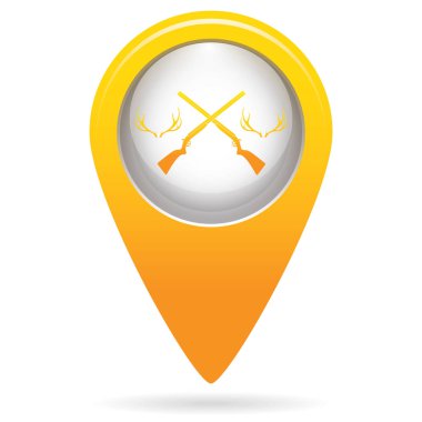 Avcılık Kulübü logo simge. Vektör illustratio