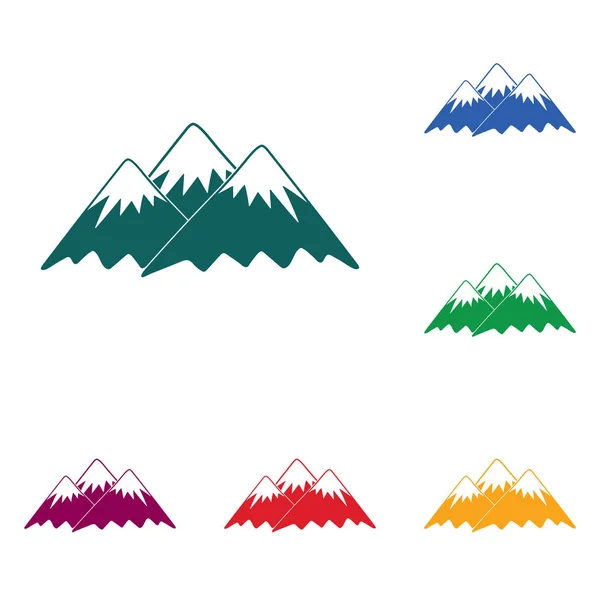 Mountain Icon Vector Concept Illustration Desig — Stock Vector