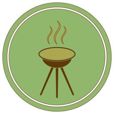 Izgara ikonu. vektör çizimi