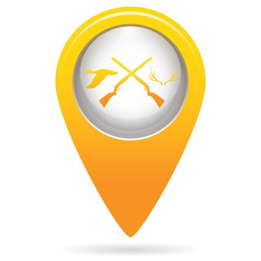 Avcılık Kulübü logo simge. Vektör illustratio