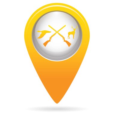 Avcılık Kulübü logo simge. Vektör illustratio