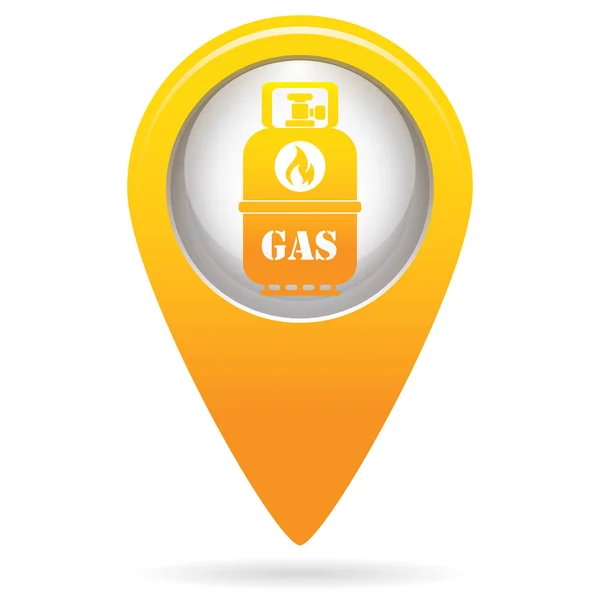 Camping Gas Bottle Icon Flat Icon Isolated Vector Illustratio — Stock Vector