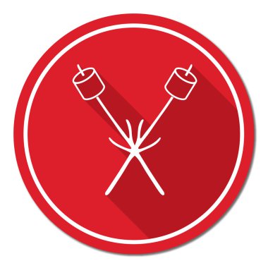 Zephyr şiş simgesini. Vektör illustratio