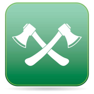 Balta simgesi. Balta simgesi. Düz vektör illustratio