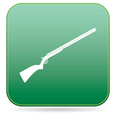 Av tüfek simgesi. Vektör illustratio