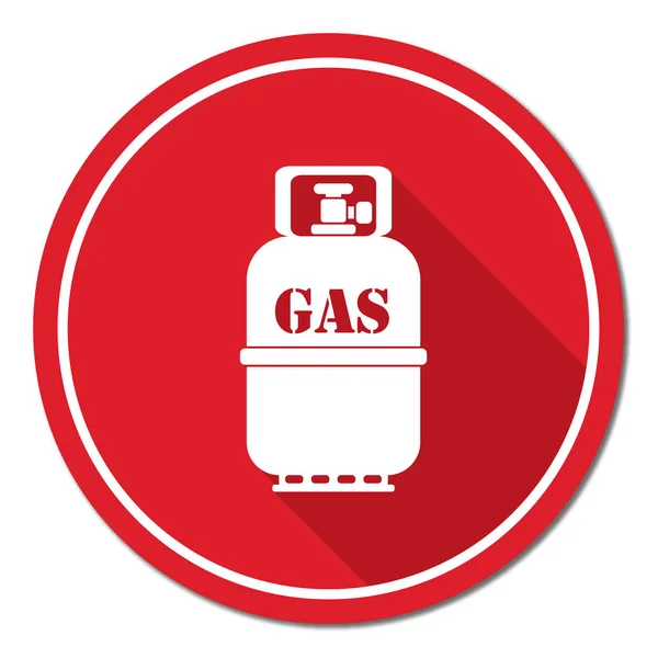 Kamp gaz şişesi simgesi. Düz simgesi izole. Vektör illustratio