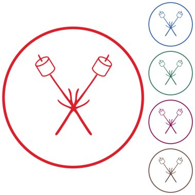 Zephyr şiş simgesini. Vektör illustratio