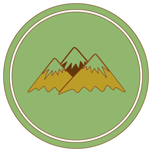 Εικονίδιο Του Βουνού Vector Εικονογράφηση Έννοια Για Την Ονομασία — Διανυσματικό Αρχείο