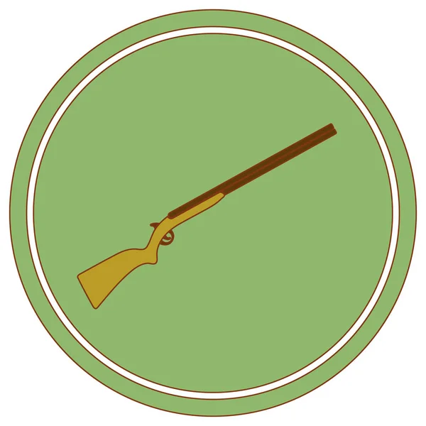 Hunting Shot Gun Icon Vector Illustratio — Stock Vector