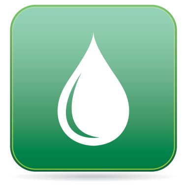 Su damla simgesi. Vektör illustratio