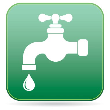 Su dokunun simgesi. Vektör illustratio