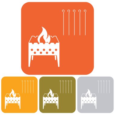 Mangal simgesi. Vektör illustratio