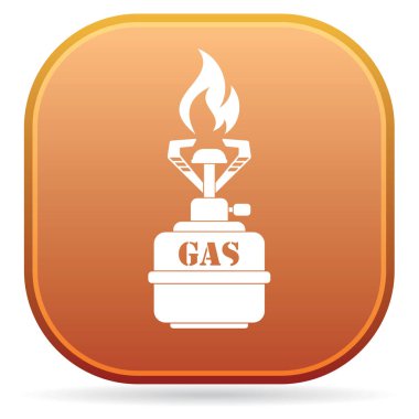 Kamp simge vektör soba. Vektör çizim