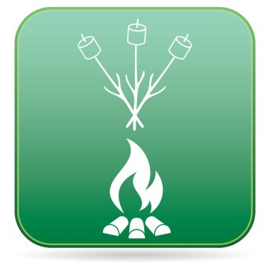 Zephyr şiş simgesini. Vektör illustratio