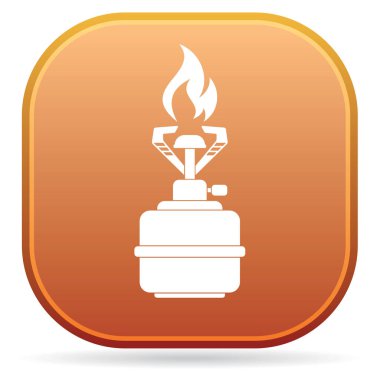 Kamp simge vektör soba. Vektör çizim