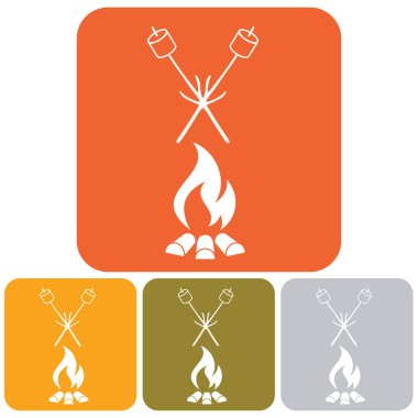 Zephyr şiş simgesini. Vektör illustratio