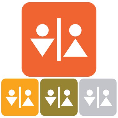 Adam ve kadın tuvalet vektör ICO