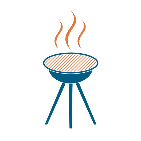 Icône Barbecue Grill Illustration Vectorielle — Image vectorielle