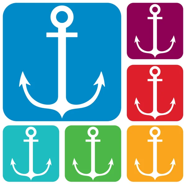 Иконка Морского Якоря Символ Знак — стоковый вектор