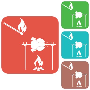 ızgara tavuk simgesi