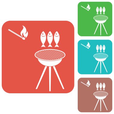 Izgara balık simgesi