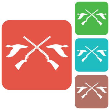 Avcılık Kulübü logo simge. Vektör illustratio
