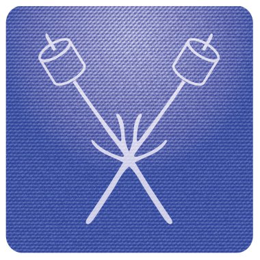 Zephyr şiş simgesini. Vektör illustratio